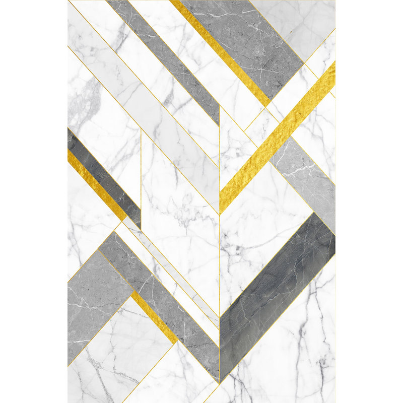 Suri Marble Grey/White Indoor/Outdoor Kitchen Mat, Rectangle 133 x 200cm
