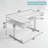 59" L-Shaped Electric Standing Desk with Height Adjustable Sit-Stand Function for Home Office, Oak Finish