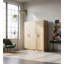 Armoire de rangement polyvalente en chêne Modex (ensemble de 2 pièces)-753398592
