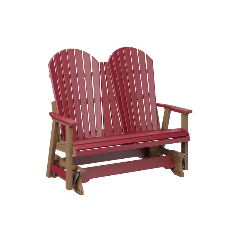 Fauteuil coulissant berlinois berlinois, Scarlet Red Top/Antique Mahogany Base