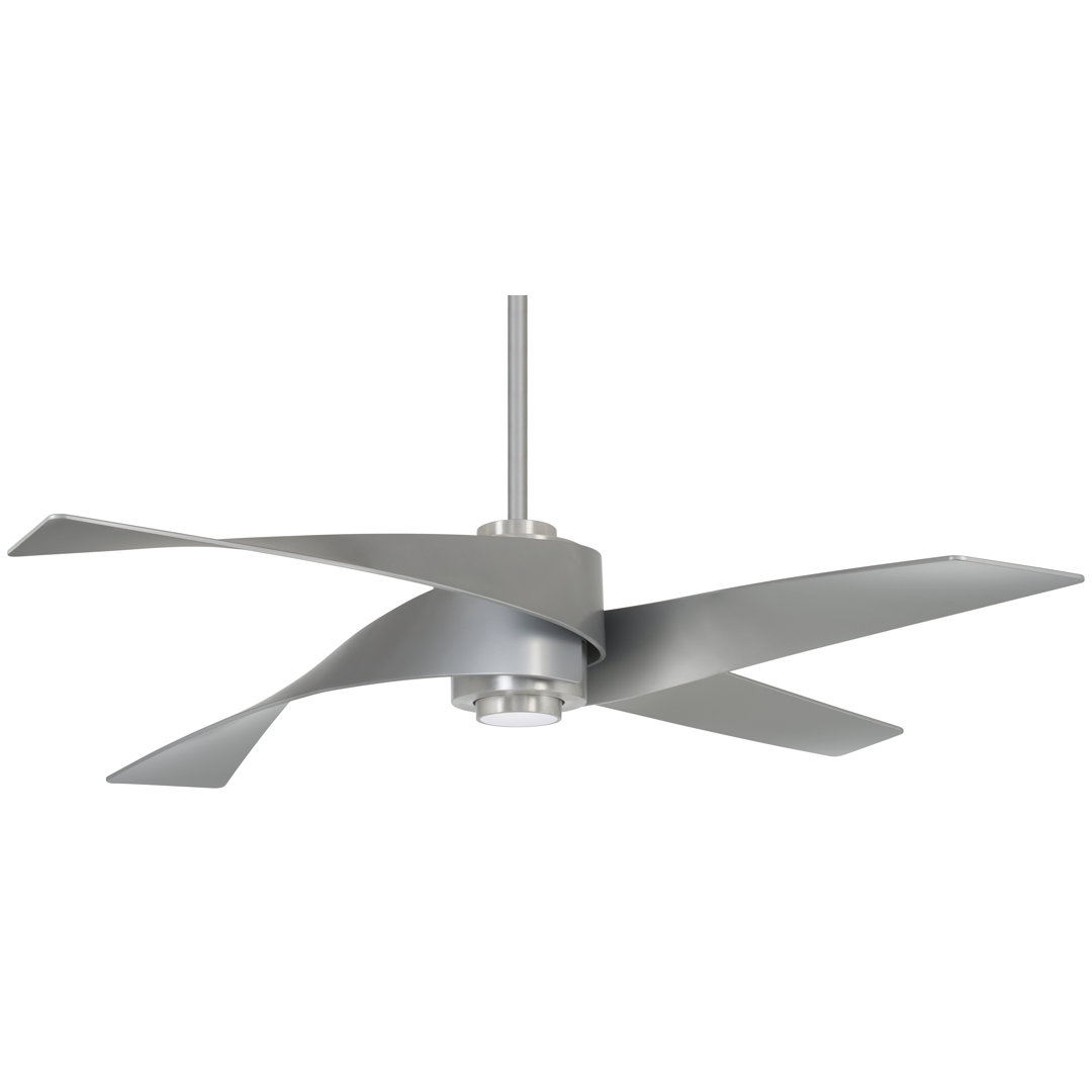64" Artemis 4 Blade LED Standard Ceiling Fan with Light Kit Included Minka Aire 