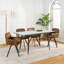 Kerrville 49cm H Upholstered Metal Parsons Chair in Brown