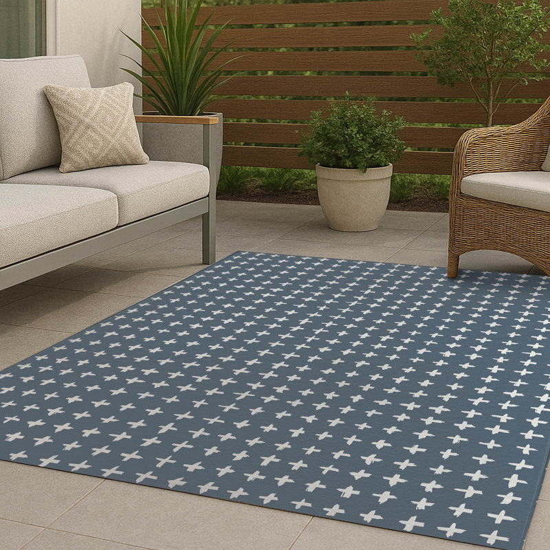Tapis d'extérieur antidérapant Check, Rectangulaire 3 pi x 5 pi