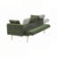 Canapé-lit ajustable en molleton 71 po-180812242