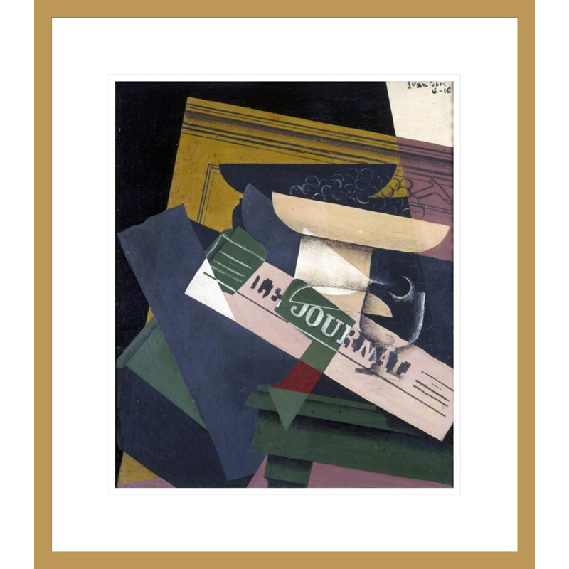 «Grapes» par Juan Gris, impression giclée sur cadre, H 20,16 po x l 17,75 po