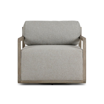 Stroud Outdoor Teak Swivel Lounge Chair