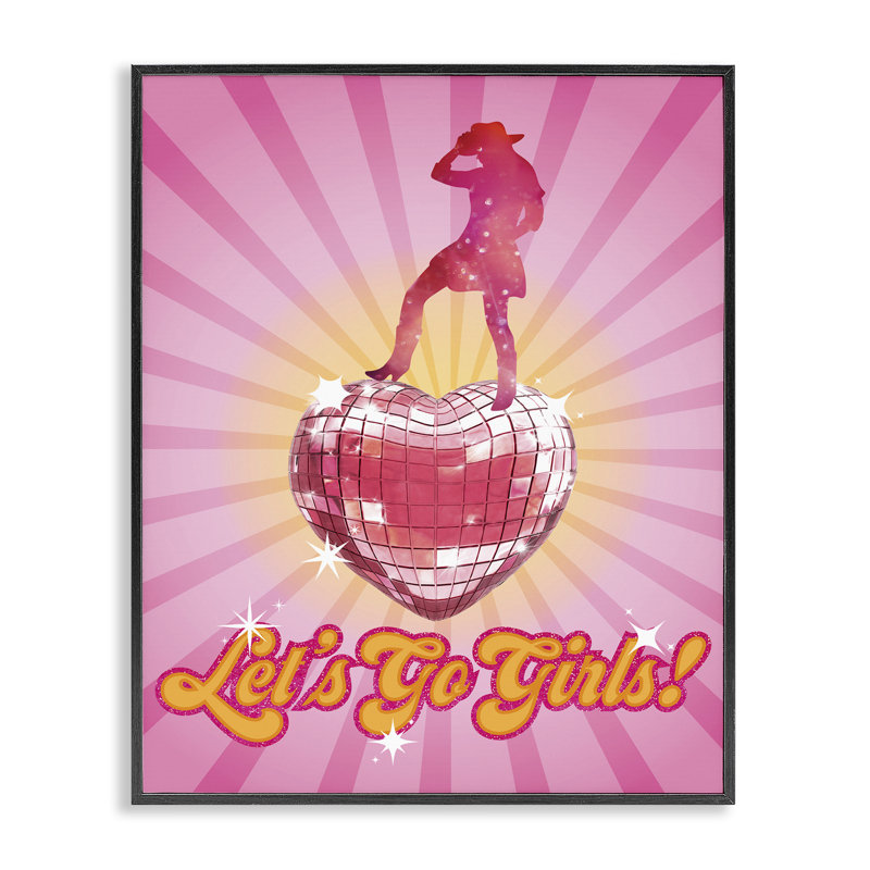 «Let Go Girls», estampe numérique encadrée par Susan Arnot, Giclée encadrée noir minuit, H 30 po x l 24 po