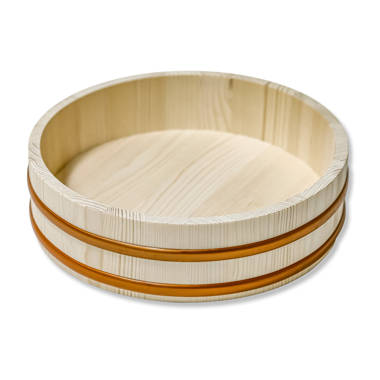 Sushi Making Kit Rice Mixing Bowl Tub Japanese Hangiri Bamboo