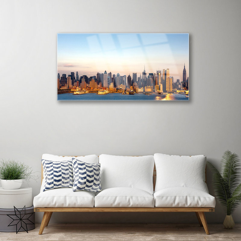 City Houses - Unframed Photograph on Glass