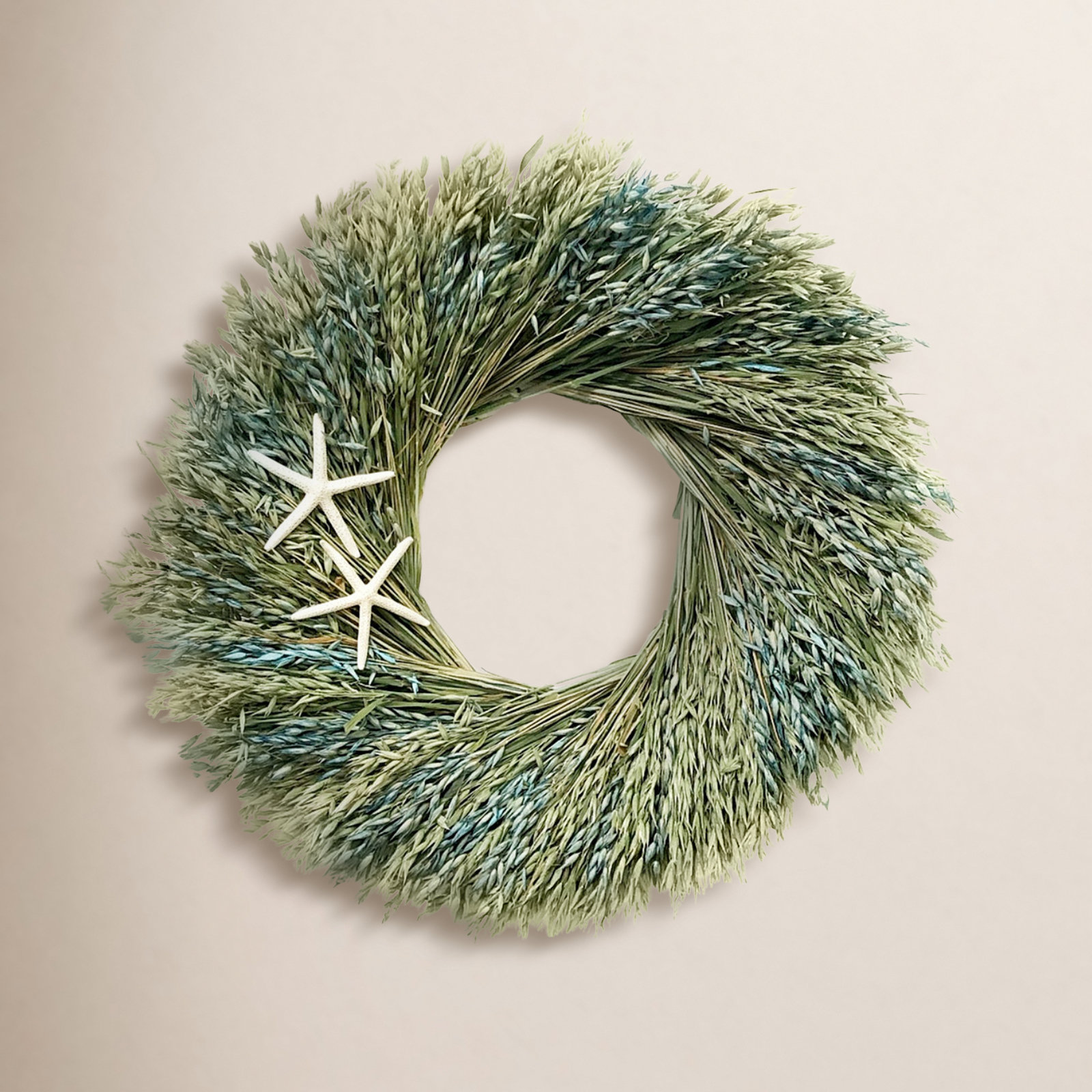 Handcrafted Dried Wreath, 30" H x 30" W x 5" D