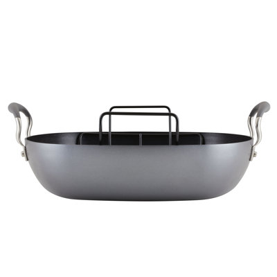 Anolon Advanced Hard Anodized Nonstick Roaster / Roasting Pan with Rack