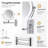 Rechargeable Lighted Makeup Mirror, Double Sided Magnifying Wall Mirror