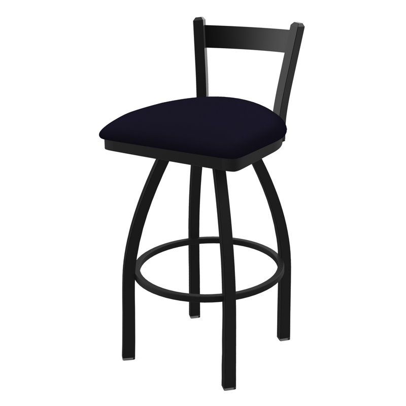 Tabouret de bar 821 Catalina, Crépuscule Canter, Noir froissé, Tabouret de bar (assise de 30 po de hauteur)