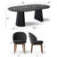 Ensemble de salle à manger extensible de 47 à 83 po avec fauteuils demi-tonneau rembourrés-1355786673-1355786674