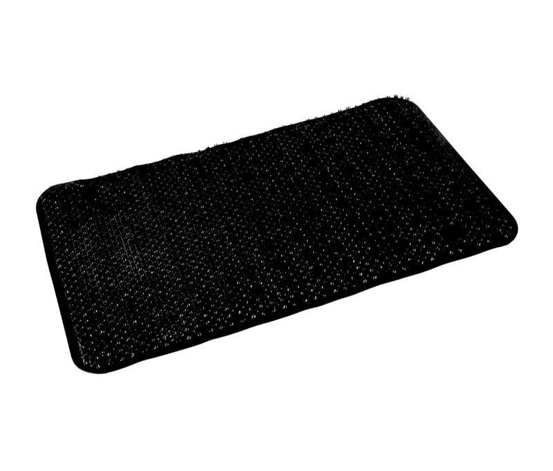 PVC Non-Slip Bath Mat, Black