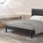 Lit plateforme double tapissier à panneau horizontal moderne avec tête de lit capitonnée Yeleini-1670601380-1670601382