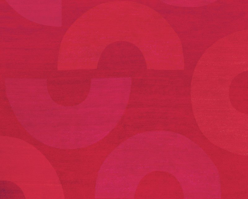 C Me Crimson Geometric Area Rug in Red, Rectangle 12' x 16'