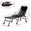 Chaise de camping inclinable pliable avec coussin réglable et éponge pour des sorties détendues
