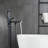 Single Handle Floor Mounted Freestanding Tub Filler Faucet with Handshower-98754230