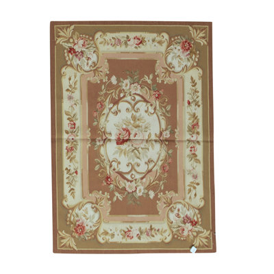 Aubusson Renaissance Wool Oriental Indoor Rug