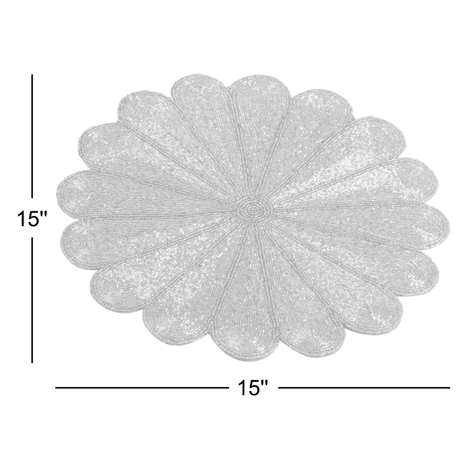 Kaeto Glass Round Placemat, Gold