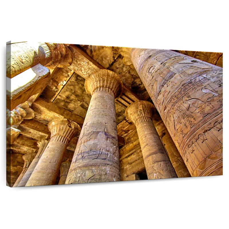 Adella Temple Of Horus Columns, 26" H x 39" W