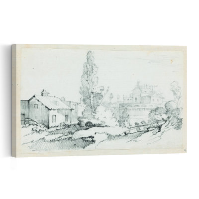 Italie, campagne croquis I, impression abstraite de paysage abstrait, impression d'art mural