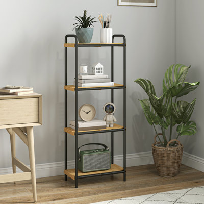 Bamboo, Steel Freestanding Bathroom Shelves