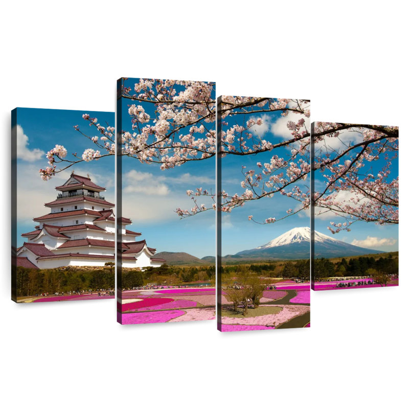 Lynelle, saison du printemps au Japon, H 42 po x l 68 po