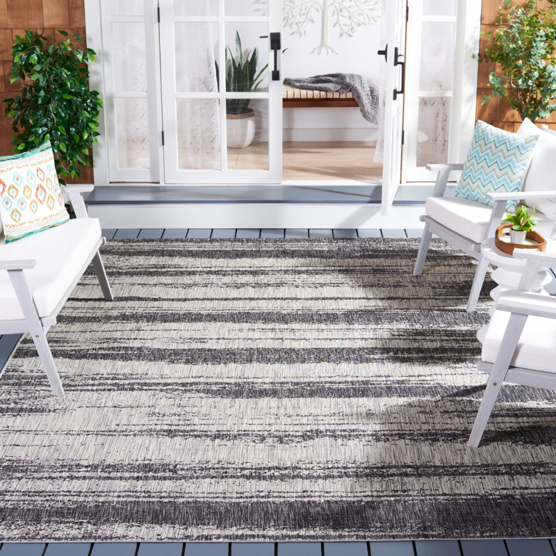Anzilotti Performance Abstract Indoor/Outdoor Area Rug, Rectangle 8' x 11'