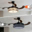 Ventilateur de plafond 42 "en cristal avec lumière RVB, haut-parleur Bluetooth, minuterie, moteur de sourdine, télécommande