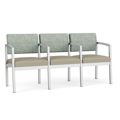 Lenox Steel Waiting Reception 3 Seat Tandem Seating Metal Frame