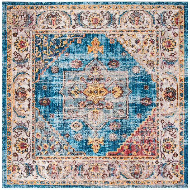 Ruwa Performance Oriental Rug, Square 7'