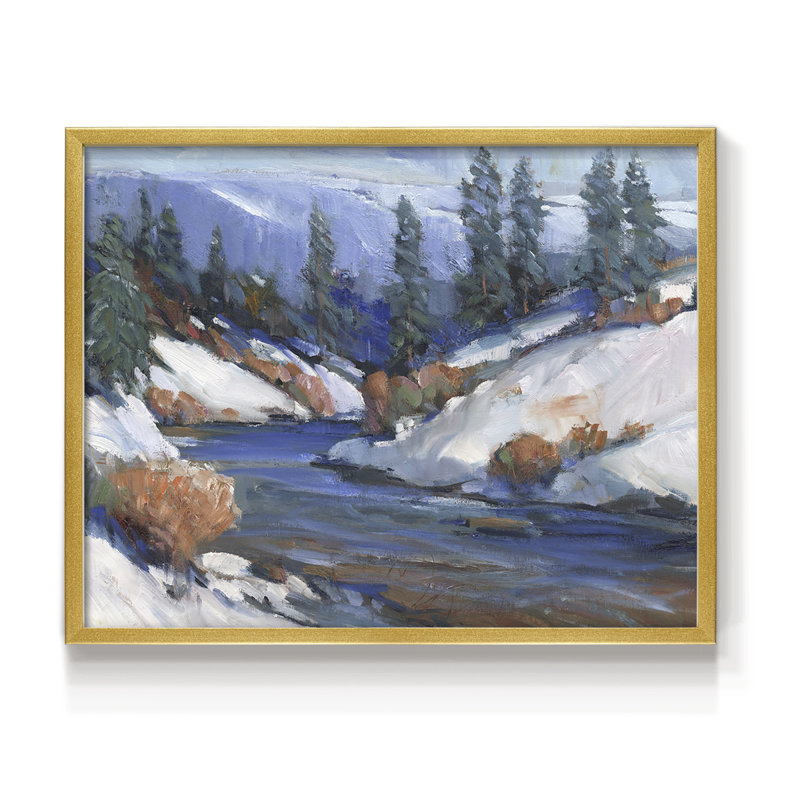 First Snow II -Framed Print - Restickable, 16" H x 20" W