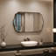 Miroir festonné miroir mural irrégulier Miroirs rectangulaires uniques pour salle de bain ， Hall d'entrée-626097266-626097265