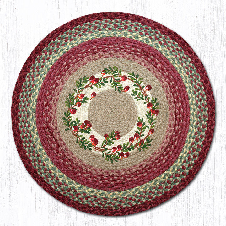  RP-390 Cranberries Round Patch 27"x27"