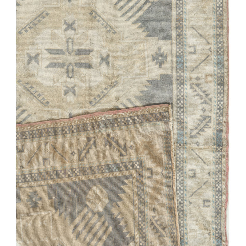 Tapis beige unique de 4 pi x 6 pi Oushak