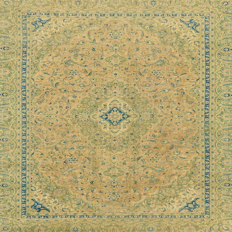 Abstract Indoor Rug, Square 5'