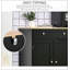 Vitrine à 4 niveaux en verre avec portes rabattables pour objets de collection et décoratifs, solution de rangement durable et élégante-98596024