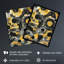 Abstract Yellow Sunflowers Watercolour Wall Art Print