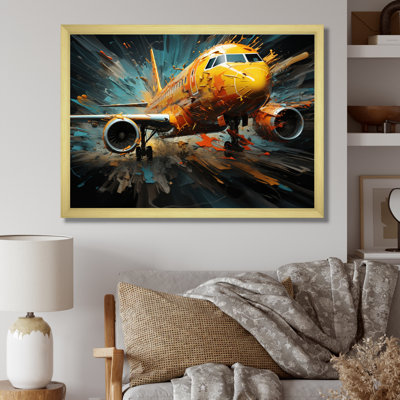 Plane Abstracted Velocity - Transportation Wall Decor