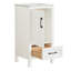  Collection Waverley Hill - Meuble-lavabo simple encastrable blanc 18 po avec poignée en marbre de Carrare-1021489908