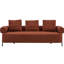 78 "3 orange avec 3 coussins, pour le salon, la chambre à coucher, un appartement - qualité 78 pouces, 3 coussins confortables et polyvalents