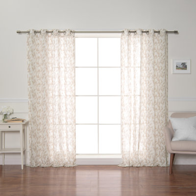 Semi Sheer Curtain Panel Pair