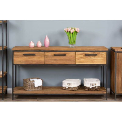Audriana 149cm Solid Wood Console Table