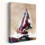 Voile, mer agitée, art mural-129477780