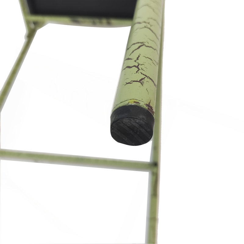Charmant ensemble de tabourets d'extérieur en fer pour patio élégant et espace barbecue (ensemble de 6), Vert