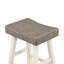 Transitional Design Bar Stools Set Of 2Pcs, Solid Rubberwood Furniture-352221749