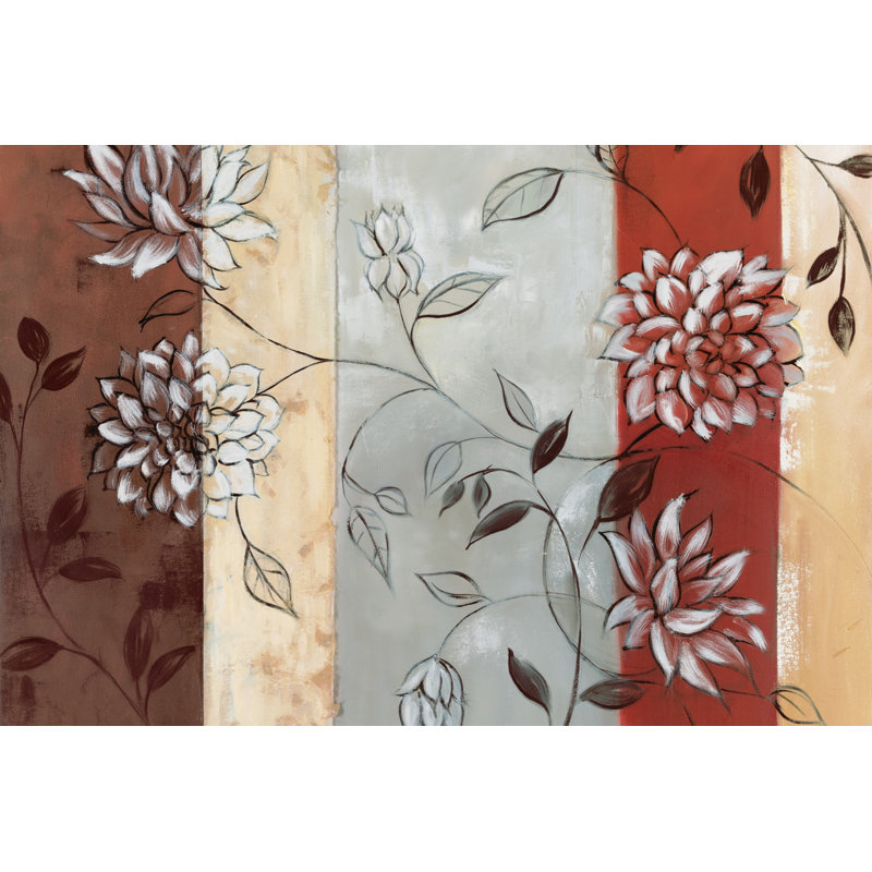 Viney Flowers - Wrapped Canvas Art Prints, 20cm H x 30cm W x 3.8cm D