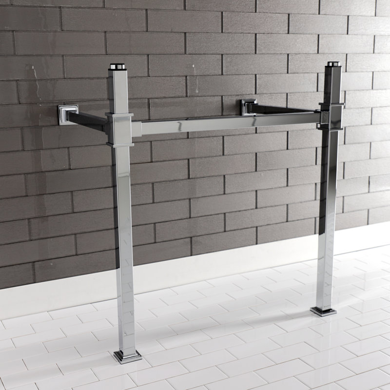 Pieds de lavabo console en acier inoxydable Kingston Brass Fauceture, Chrome poli